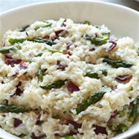 Risotto with Asparagus and Bison Bacon image