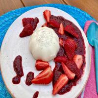Strawberries and Cream Panna Cotta image