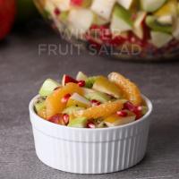 Winter Fruit Salad With Honey Lime Dressing Recipe by Tasty_image