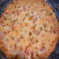 Sour Cream Rhubarb Pie image