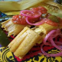 Fresh Corn Tamales with Cheese & Jalapeño Recipe - (4.3/5) image
