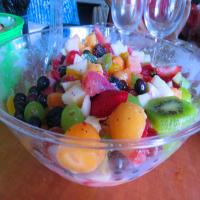 Fresh Fruit Salad With Poppy Seed Dressing image