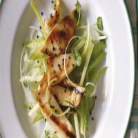 Grilled Squid with Ginger, Celery, and Apple Slaw image