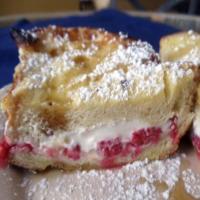 Raspberry and Cream Cheese Stuffed French Toast image
