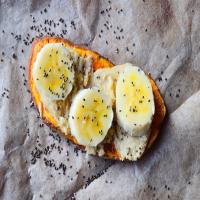 Sweet Potato Toast With Almond Butter, Chia & Banana image