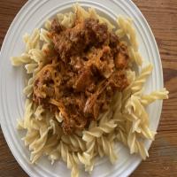 Quick Curry Pasta with Ground Beef and Pineapple image