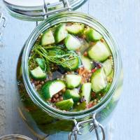 Dill pickled cucumbers image