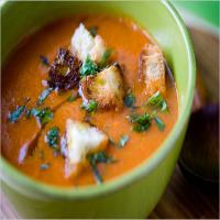Pureed Red Pepper and Potato Soup image
