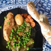 Chicken Tagine With Potatoes and Peas (Morocco -- North Africa)_image