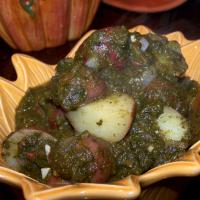 Indian Spinach and Potatoes image