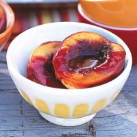 Grilled Peaches with Fresh Raspberry Sauce image