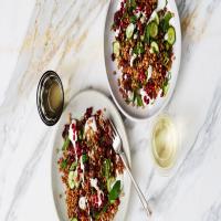 Wheat Berry Bowl with Sausage and Pomegranate_image