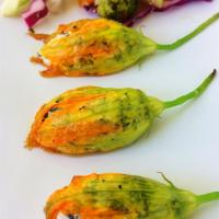 Oven Roasted Stuffed Squash Blossoms image