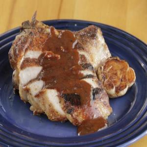 Charred Double-Cut Pork Chops with Brown Sugar BBQ Sauce_image