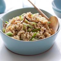 Quinoa With Shiitakes and Snow Peas image