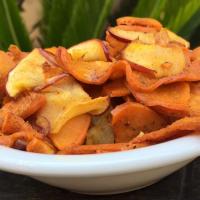 Spiralized Roasted Vanilla Sweet Potatoes and Apples image