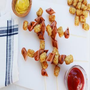 Grilled Beef Frank & Tater Tot Skewers_image