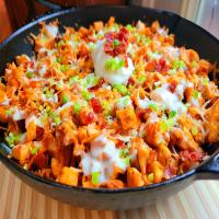 Loaded BBQ Chicken Waffle Fries_image