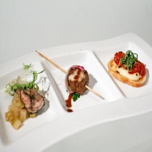 Beef Brochette with Taleggio and Spicy Chocolate Sauce image