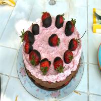 Chocolate Strawberry Mousse Cake image