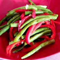 Stir Fried Green Beans and Peppers image