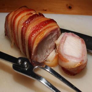 Honey Glazed Bacon Wrapped Pork_image