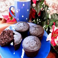Healthy Deep Dark Chocolate Muffins_image