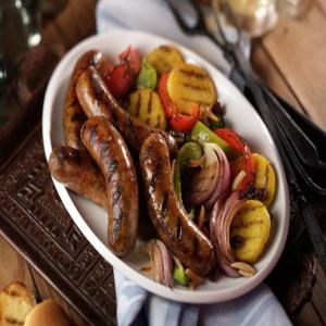 Grilled Italian Sausage With Sweet and Sour Peppers_image