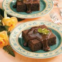 Chocolate Cake With Fudge Sauce image