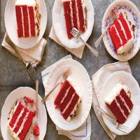 Very Red Velvet Cake With Cream Cheese Icing and Pecans_image