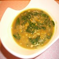 Curried Red Lentil and Spinach Soup_image
