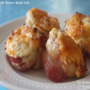 Crab Dip Stuffed Bacon Cups_image