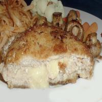 Breaded Veal Cutlet with Brie image