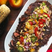 Grilled Flank Steak And Corn Salad Recipe by Tasty image