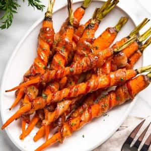 Maple Bacon Wrapped Carrots_image