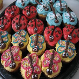 Butterflies, Ladybird and Dragonfly Cupcakes/Fairycakes_image