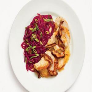 Chicken with Ginger Beet Noodles image