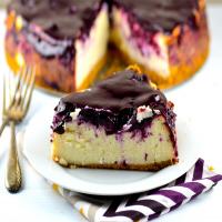 Fabulous Cheesecake With Blueberry Glaze_image
