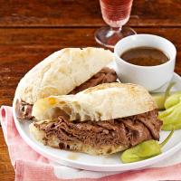 French Dip Subs with Beer Dipping Sauce image