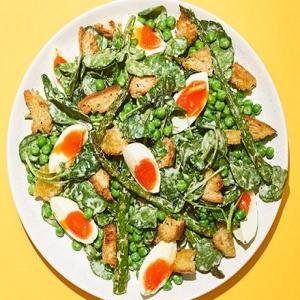 Roasted asparagus & pea salad_image