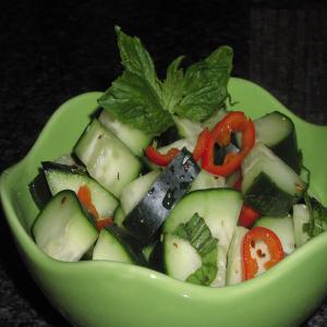 Sweet and Sour Cucumber Salad image