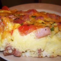 Herbed Ham and Cheddar Frittata image