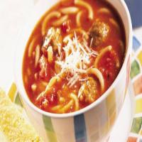 Spaghetti and Meatball Soup image