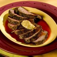 Bloody Mary Steaks with Green Olive Butter_image
