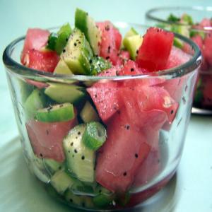 Sweet & Sour Watermelon Cucumber Salad_image