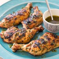 Grilled Chicken Leg Quarters with Lime Dressing Recipe - (4/5) image