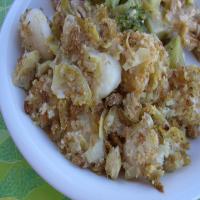 Baked Fish With Artichoke Crumb Topping_image