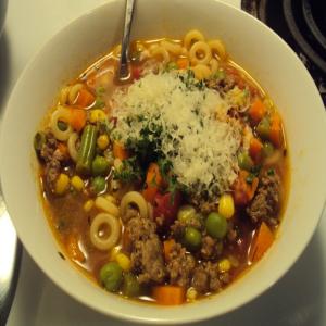 Alphabet Beef and Vegetable Soup image