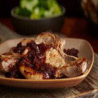 A.1. & Bacon Pan-Glazed Pork Chops for Two image