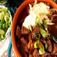 Slow Cooker Chipotle Steak Chili_image